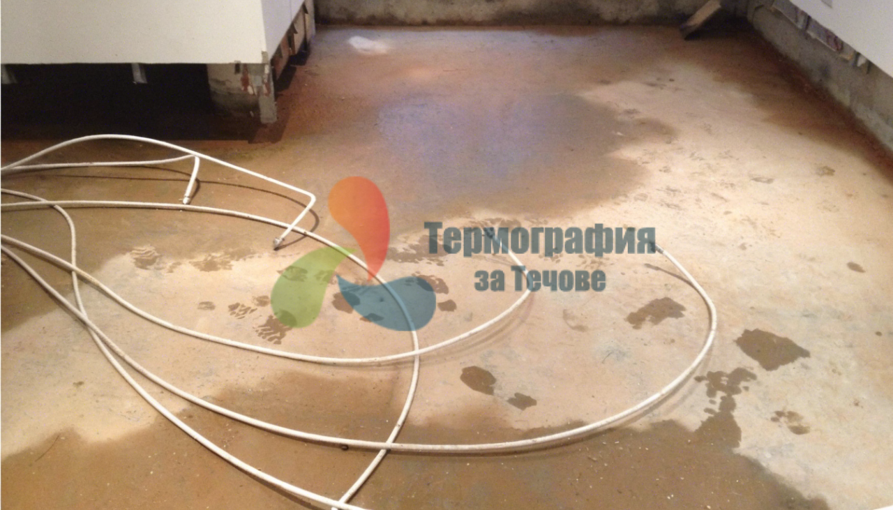 теч от подово отопление