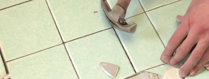 Замяна на повредена плочка Замяна на повредена плочка